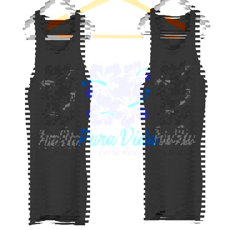 Puraida コスタリカ ブルー ハイビスカス タンクトップ