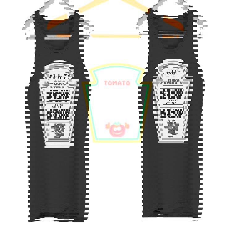 I Put Ketchup On My Ketchup トマトマスタード ハロウィンチーム 長袖tシャツ タンクトップ