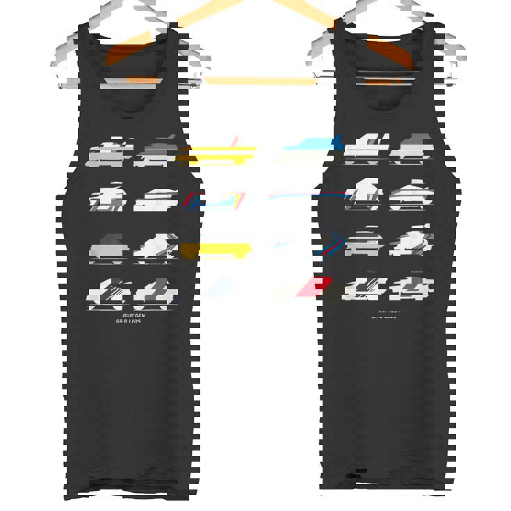 Rally Legends Group B クラシック ラリーカー デザイン タンクトップ