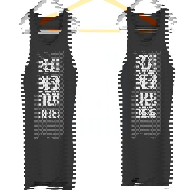 Real Drive Diesels 面白いディーゼル メカニック Usa トラッカー タンクトップ