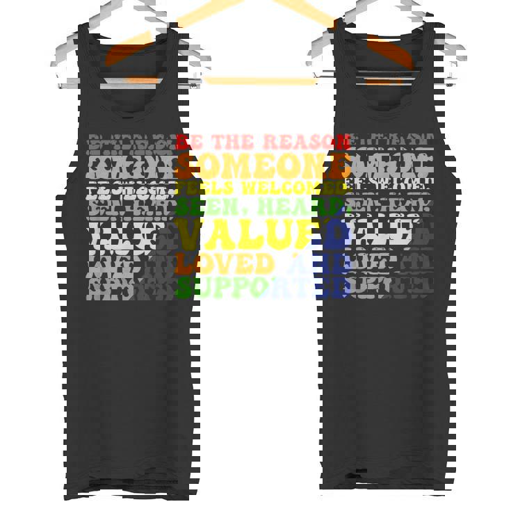 Be The Reason 誰かが歓迎されていると感じる タンクトップ