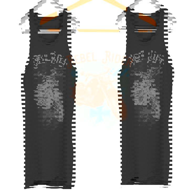 Rebel Rider オートバイ ビンテージ ロッカー バイカー タンクトップ