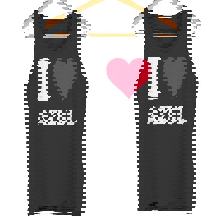 Red Heart I Love Azul タンクトップ