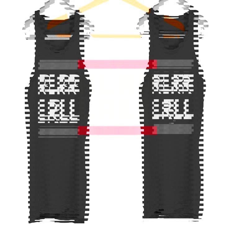 Rlrr Lrll シングルパラディドルドラム ルーディメント タンクトップ