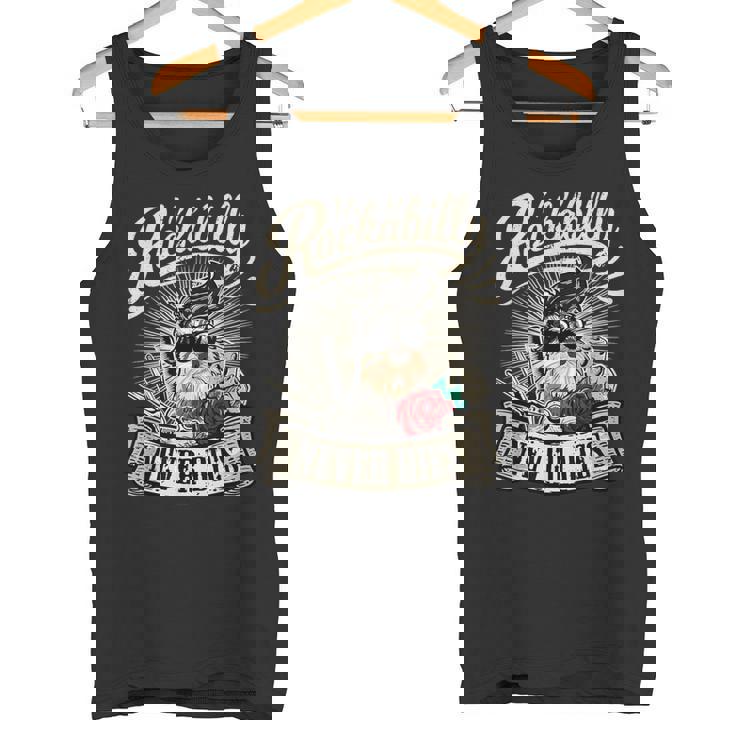 Rock N Roll Never Dies 愛犬家シュナウザー タンクトップ