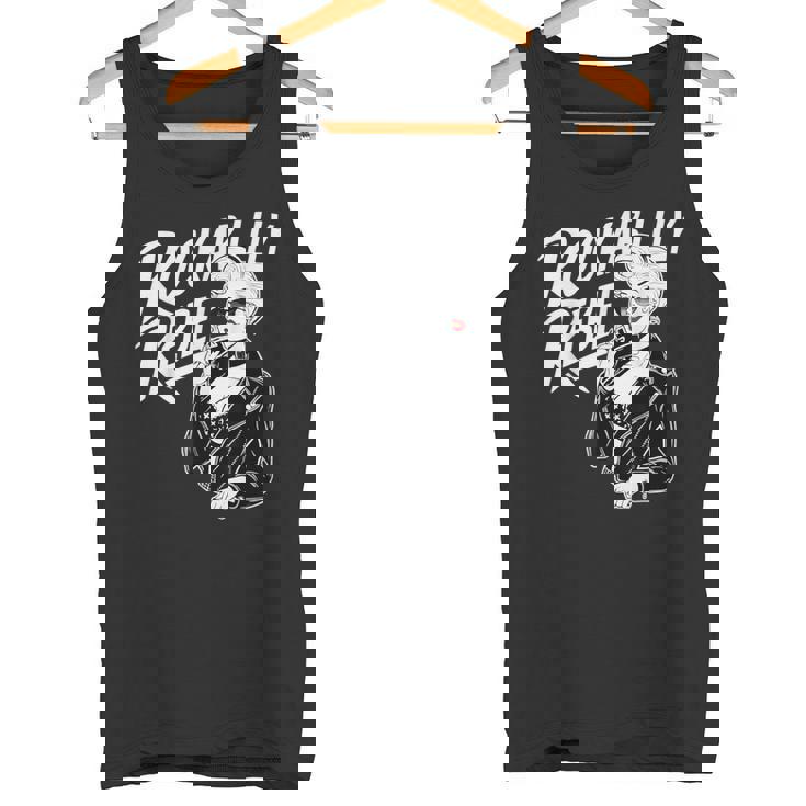 Rockabilly Rebel Blonde Pinup With Attitude Graphic タンクトップ