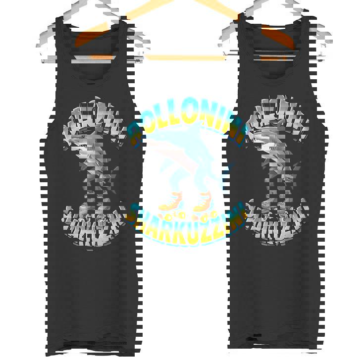 Rolloliniharkuzzini ミームローラーシャーク イタリアンブレインレッド タンクトップ