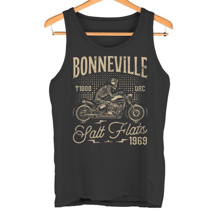 Salinas De Bonneville Motociclismo Carreras Moterointage Camiseta sin mangas