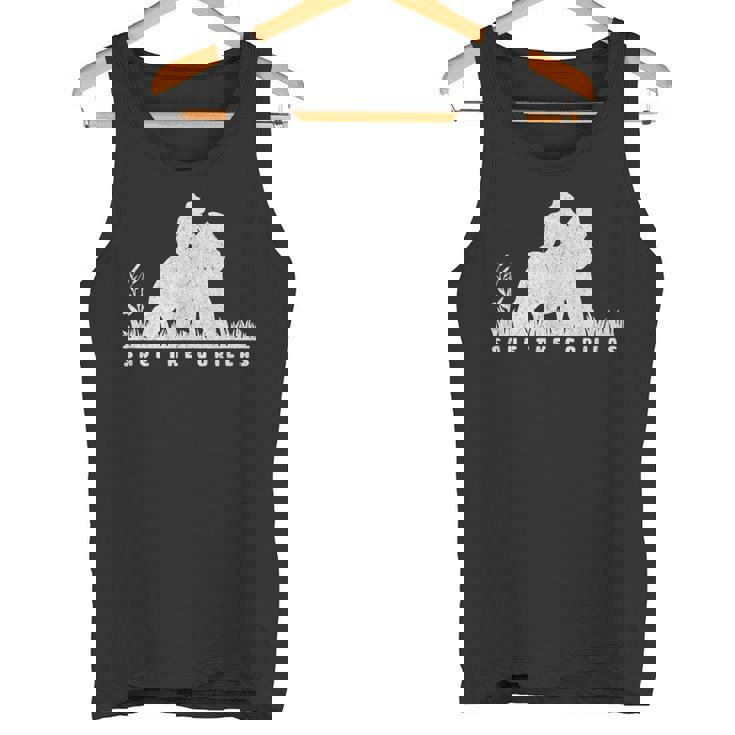 Save The Gorillas ママ&ベイビーゴリラ タンクトップ