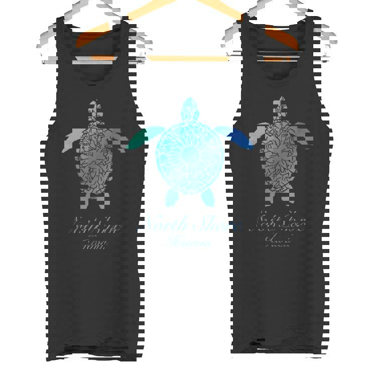 Save The Hawaii ウミガメ ハワイアン ブルー トライバル タートル ホヌ タンクトップ
