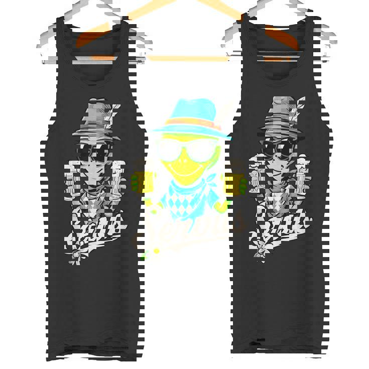 Servus Wiesn Gaudi – 面白いオクトーバーフェストビールバイエルンコスチューム タンクトップ