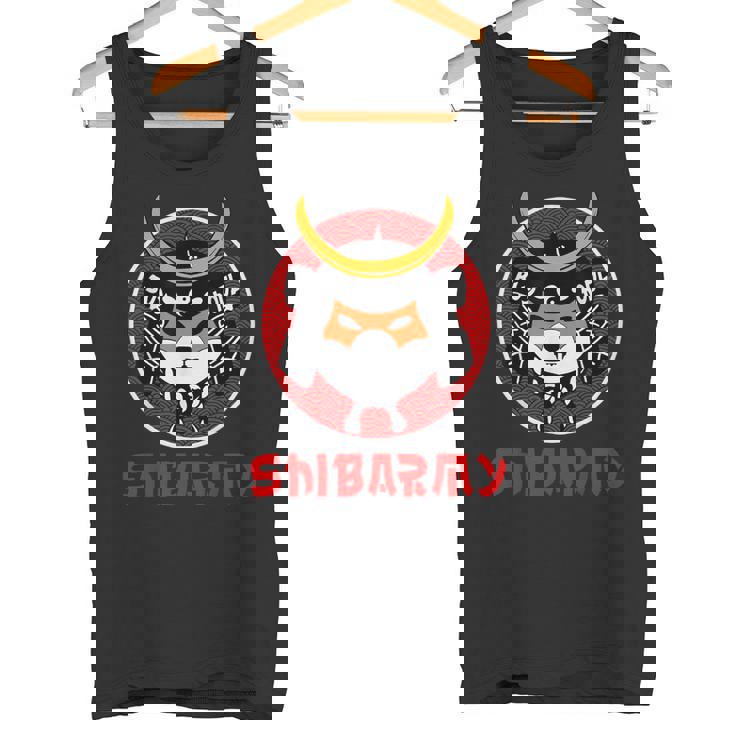 Shib Army クリプトホドルサムライ柴犬コイン タンクトップ