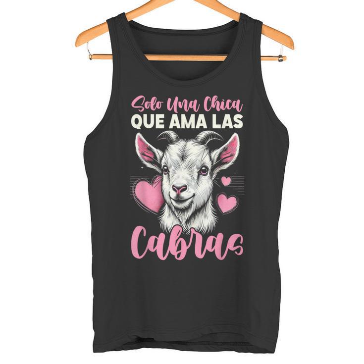 Solo Una Chica Que Ama Las Cabras Amante De Cabras Camiseta sin mangas