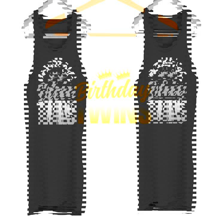 Somos Los Gemelos Del Cumpleaños Celebre Bonito Gemelos Camiseta sin mangas
