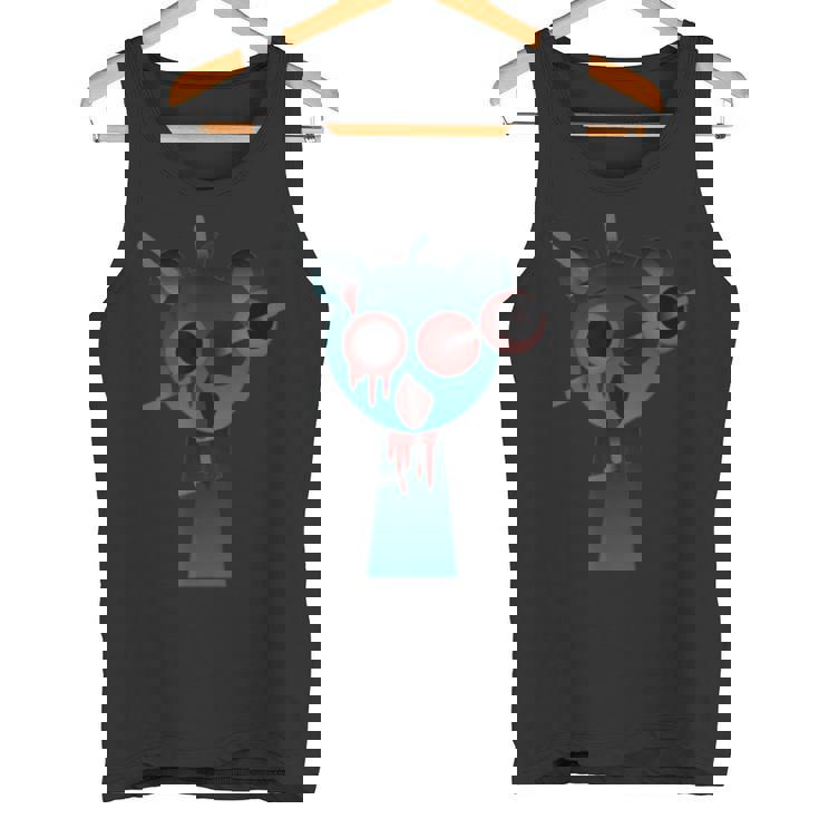 Sprunkiの怖いスカイブルー タンクトップ