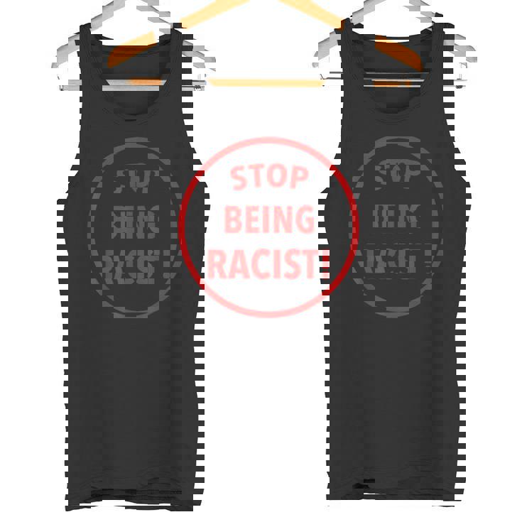 Stop Being A Racist Circle 反人種差別 平等 Blm タンクトップ
