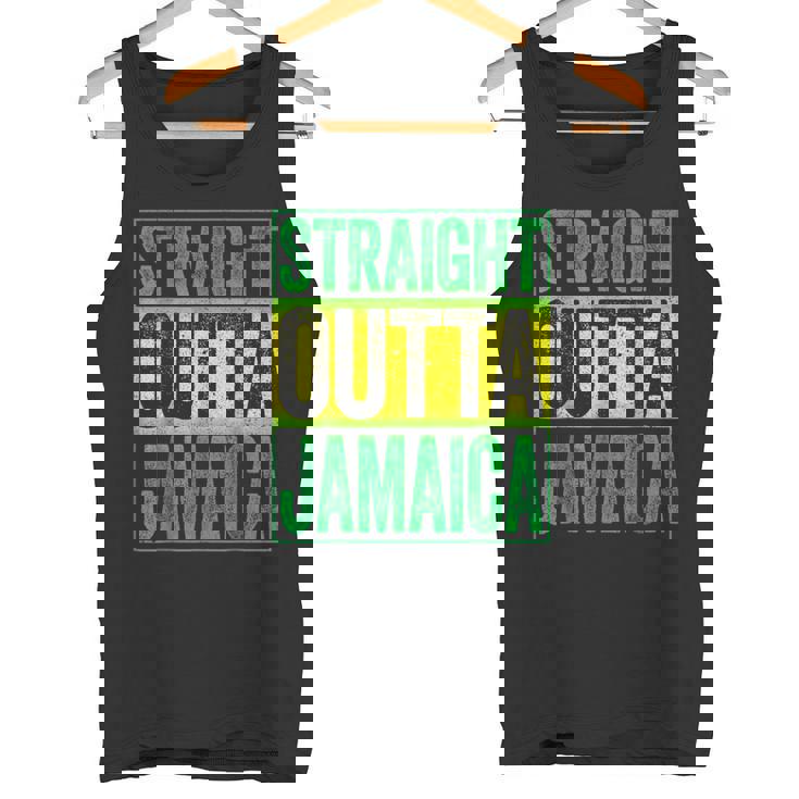 Straight Outta Jamaica ジャマイカ カリビアン レトロ レゲエ パーティー タンクトップ
