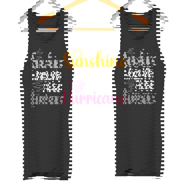 Sunshine Mix With A Little Hurricane 面白い皮肉な引用 タンクトップ