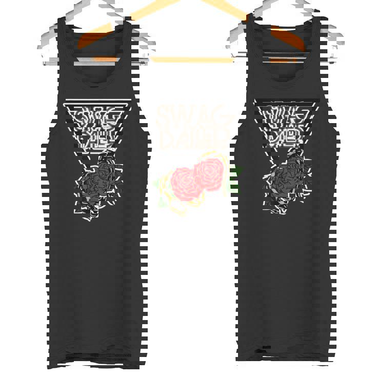 Swag Baller ロゴt白枠 タンクトップ