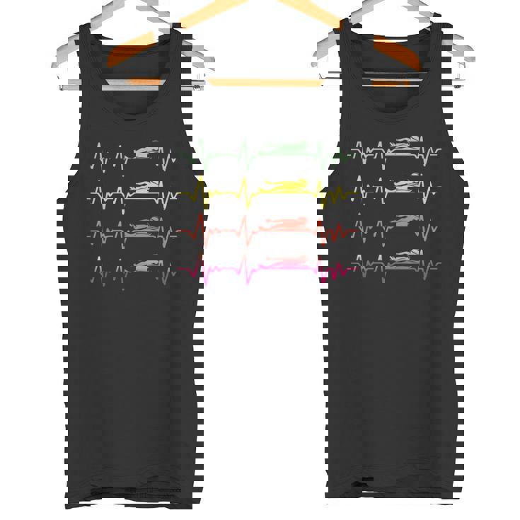 Swimmer スイミング ハートビート バタフライ ファニースイム タンクトップ