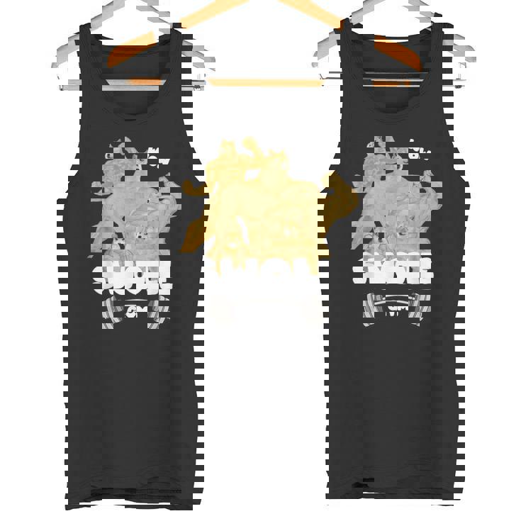 Swole Gymwole Doge Meme Buff Doge Meme タンクトップ