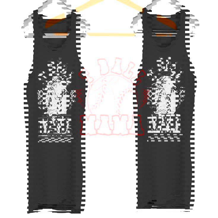 T-Ball ママ 試合の日 野球 ママ ソフトボール 選手 スポーツ タンクトップ