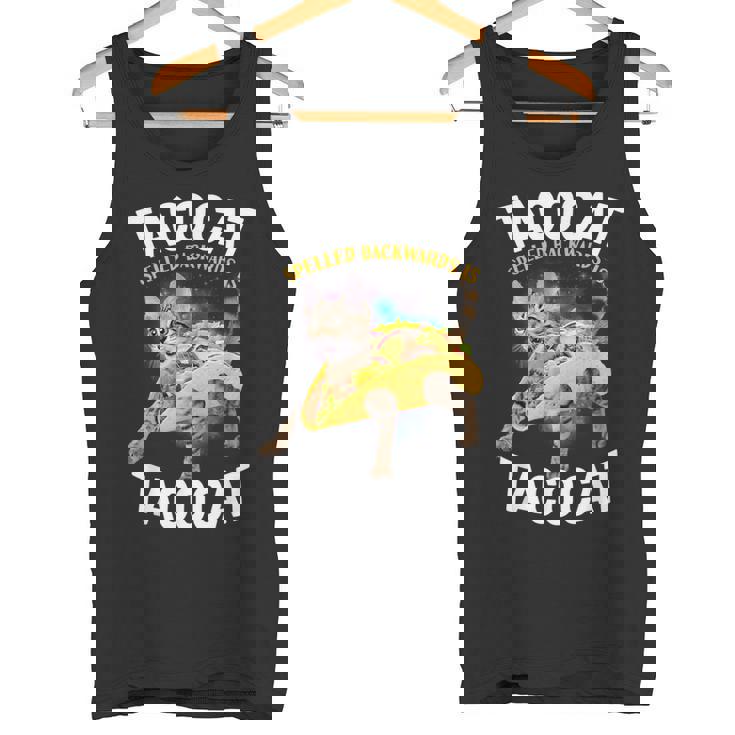 Tacocatpeled Backward シャツ シンコ・デ・マヨ 猫 タコス好き タンクトップ