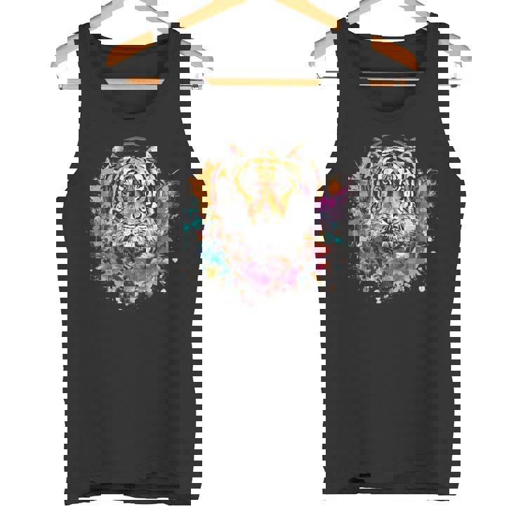 Tiger Dj テクノ アートワーク Edmミュージックヘッドフォン ビートメーカー タンクトップ