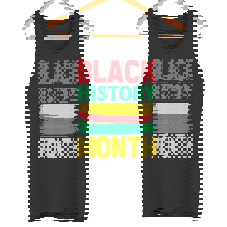 History Month ペイントブラシ ジューンティーンス ブラックヒストリー タンクトップ