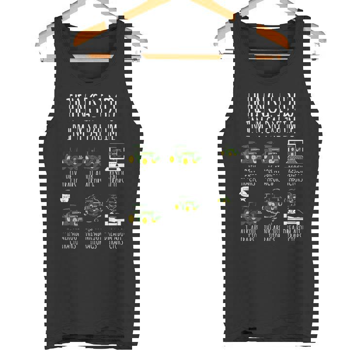 Tractors Things I Do In Mypare Time トラクター ファニー ファーマーズ タンクトップ