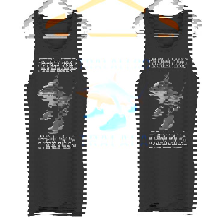 Tralalero Tralala イタリアンブレインレッドミーム タンクトップ