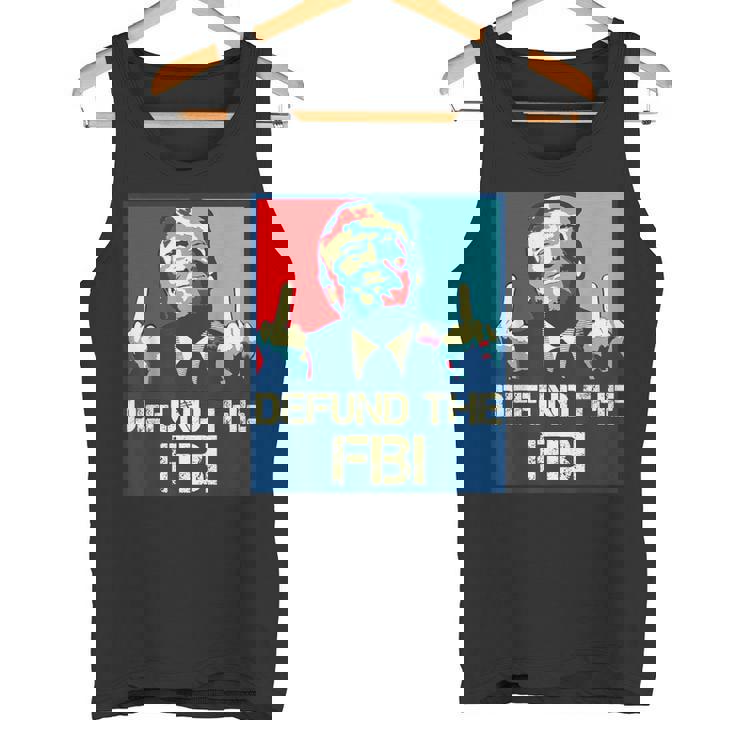 Trump Defund The Fbi ビンテージ プロトランプ 2024 愛国的 タンクトップ