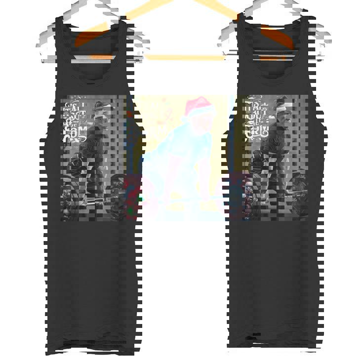 Trump Its All About The Form デッドリフティング ワークアウト クリスマス タンクトップ