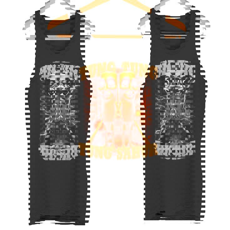 Tung Tungahur 面白い イタリアン ブレイン ミーム トゥン トゥン サフール タンクトップ