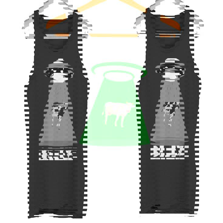 Ufo Cow Abduction Ufo Alien Abduction タンクトップ
