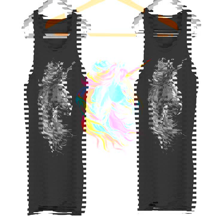 Unicornio Arco Iris Animal Zoológico Camiseta sin mangas