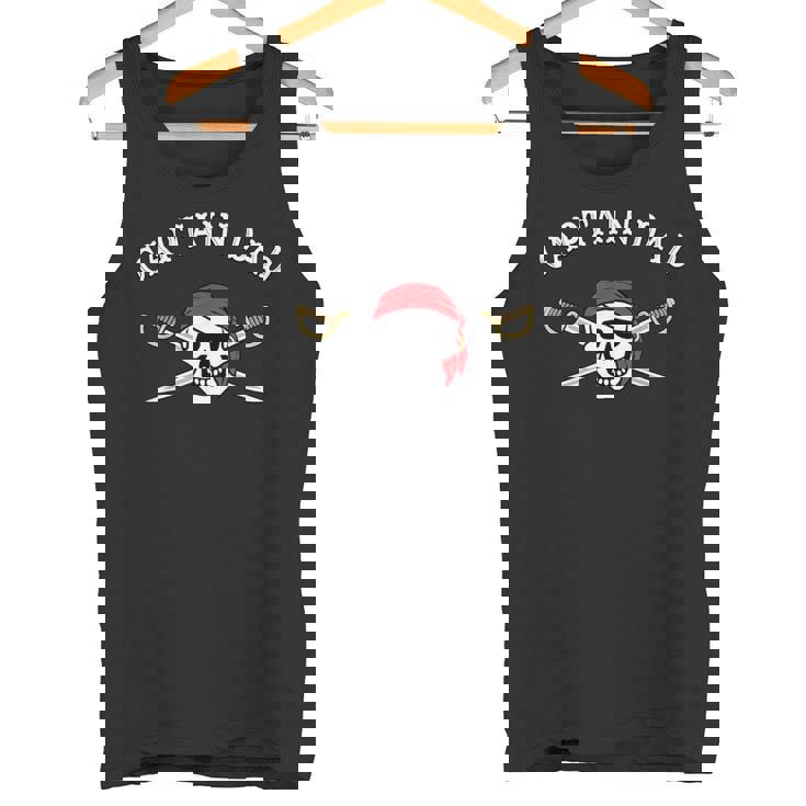 Uomo Pirata Divertente Capitano Papà Canotta