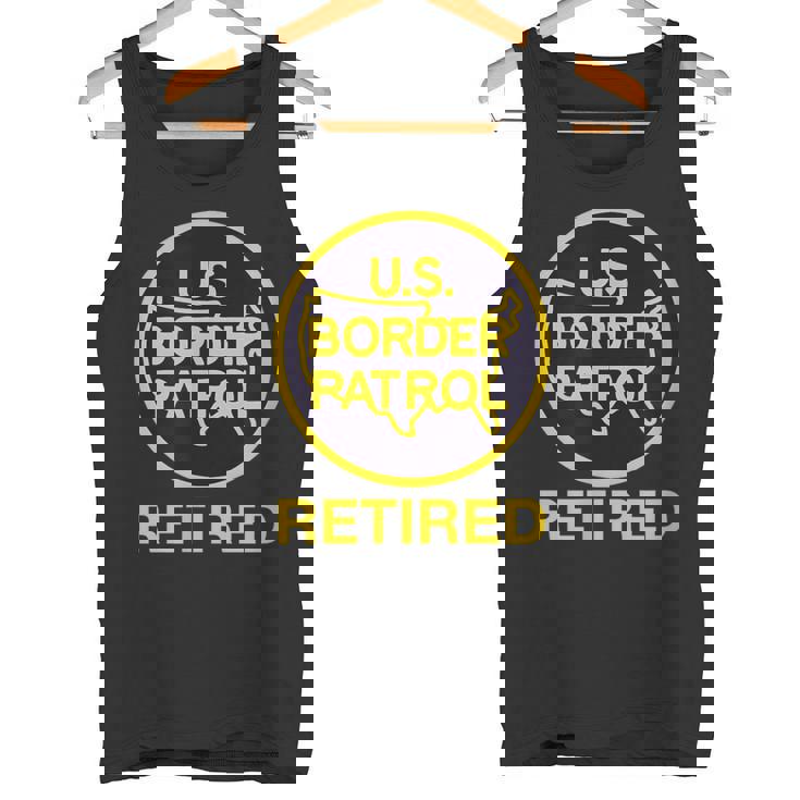 US ボーダー パトロール 退職 面白い アメリカン 愛国心 ユーモア タンクトップ