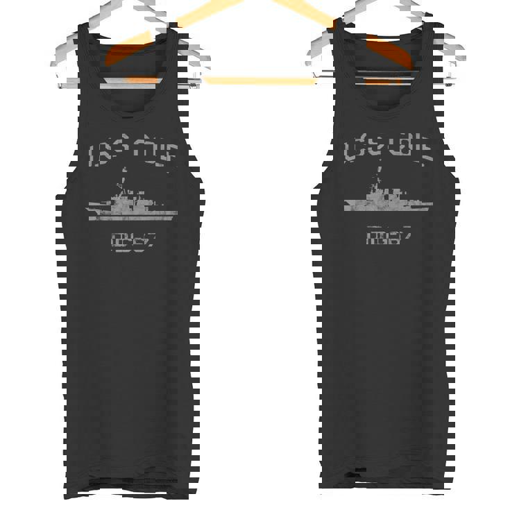 Uss Cole Ddg-67 De Perfil De Línea De Flotación Camiseta sin mangas