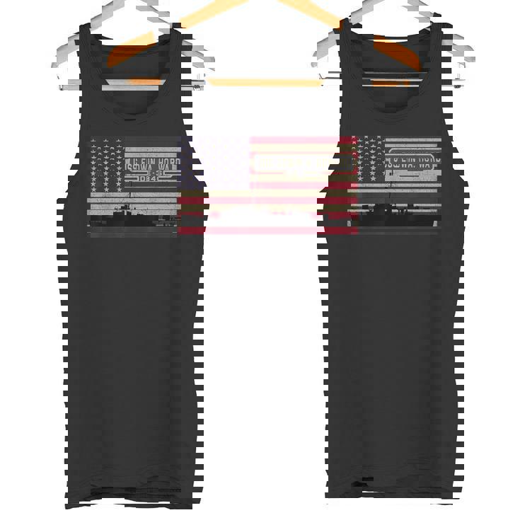 Uss エドウィン A ハワード De-346 船舶図 アメリカ国旗 タンクトップ