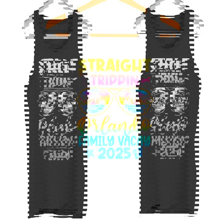 Vacaciones Familiares En Orlando 2025 Trippin Recto Camiseta sin mangas
