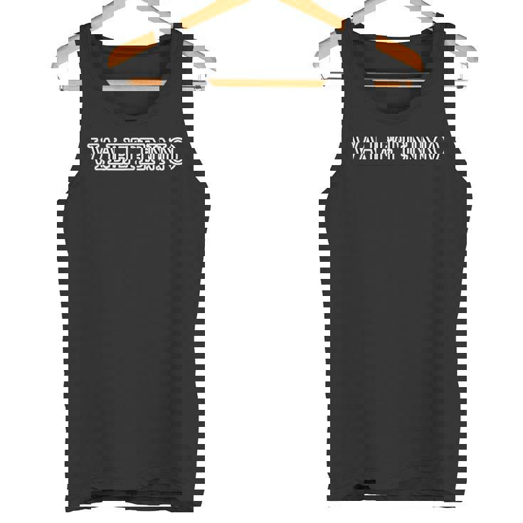 Valetenno バレテンノ《ばれてんの？》ブラック 黒 ロゴ【変なtシャツ屋さん】ブランド パロディ 面白デザイン タンクトップ