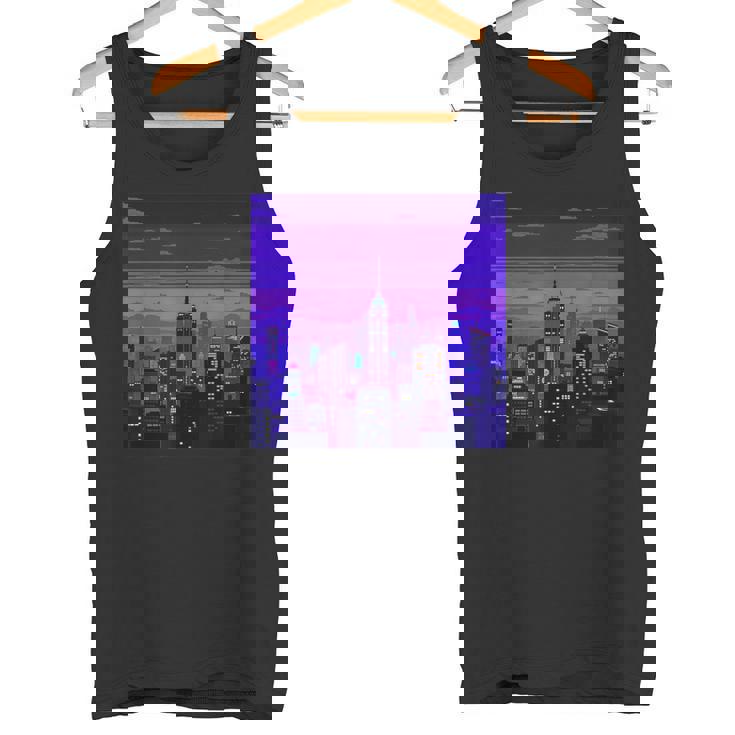Vaporwave レトロゲーミングピクセルアート タンクトップ