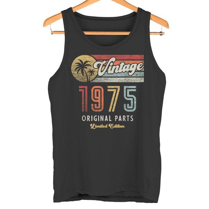 Vintage 1975 Original Piezas Palmas 50 Cumpleaños Camiseta sin mangas