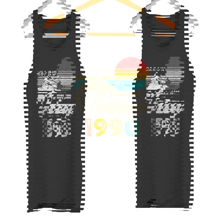 Vintage 1990 Montañas Águila Retro 35 Cumpleaños Camiseta sin mangas