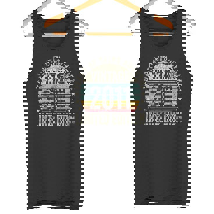 Vintage 2011 T For Retro 2011 Birthday タンクトップ