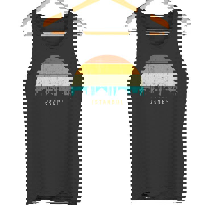 Vintage Retrotyle City Turkeykyline Cityscape Istanbul 長袖tシャツ タンクトップ