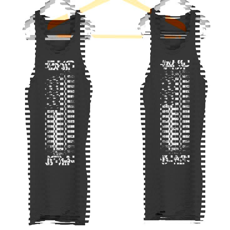 Vintage Usa Flag Fear God Not Man タンクトップ