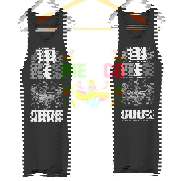 Viva Mexico Cabrones Ropa Divertida Para El Día De La Independencia Mexicana Camiseta sin mangas