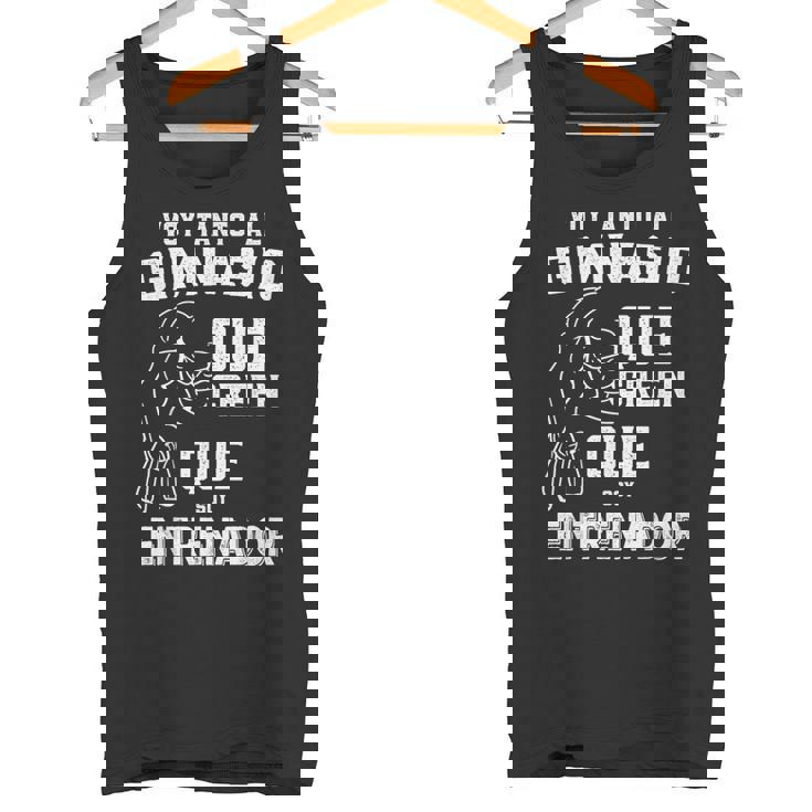 Voy Tanta Al Gimnasio Entrenador Gym Fitness Hombre Regalo Camiseta sin mangas